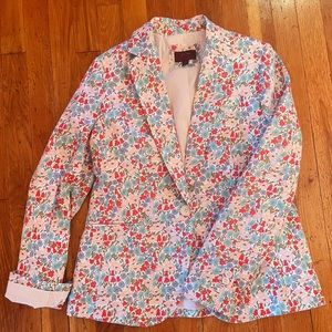 J Crew Liberty floral blazer size 8